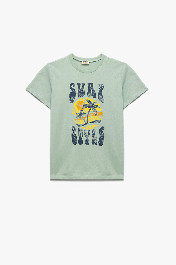 Koton Erkek Çocuk Tişört 5SKB10137TK Yeşil Koton Erkek Çocuk Tişört 5SKB10137TK Yeşil