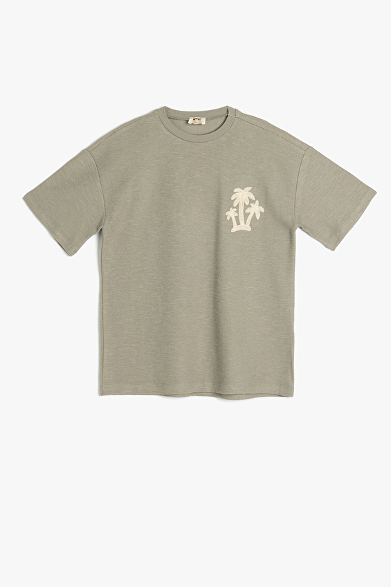 Koton Erkek Çocuk Tişört 5SKB10037TK Yeşil Koton Erkek Çocuk Tişört 5SKB10037TK Yeşil