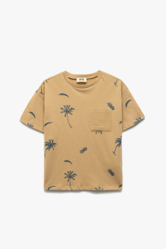 Koton Bisiklet Yaka Erkek Çocuk Tişört 5SKB10106TK Camel Koton Bisiklet Yaka Erkek Çocuk Tişört 5SKB10106TK Camel