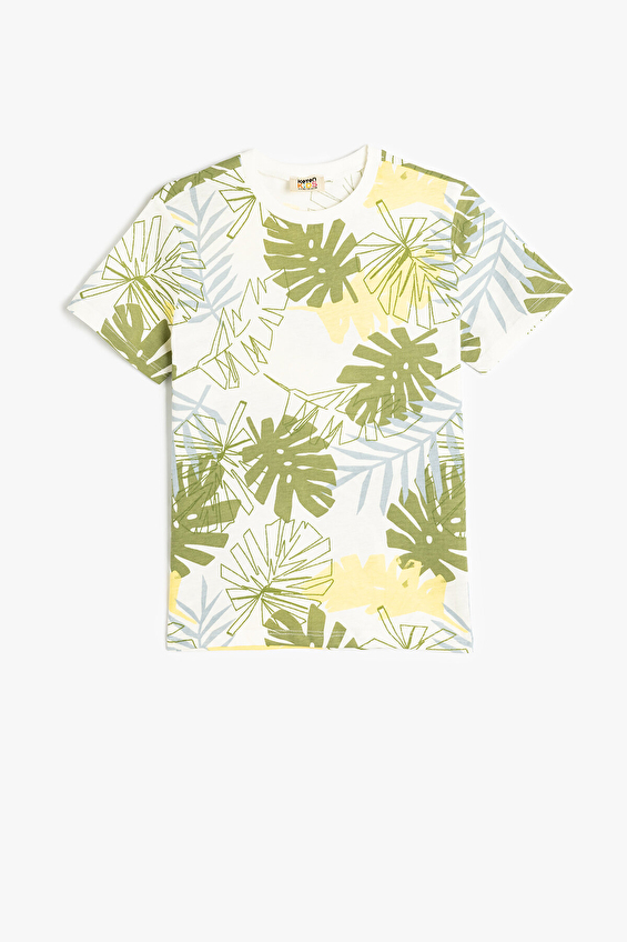 Koton Regular Fit Bisiklet Yaka Erkek Çocuk Tişört 5SKB10107TK Ekru Koton Regular Fit Bisiklet Yaka Erkek Çocuk Tişört 5SKB10107TK Ekru