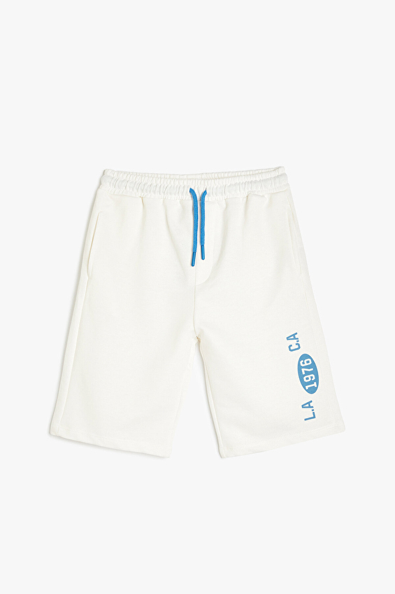 Koton Regular Fit Normal Paça Erkek Çocuk Şort 5SKB40027TK Ekru Koton Regular Fit Normal Paça Erkek Çocuk Şort 5SKB40027TK Ekru