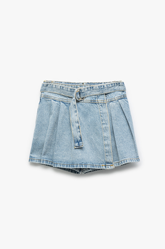 Koton Kız Çocuk Kot Şort 5SKG40048AD Indıgo Koton Kız Çocuk Kot Şort 5SKG40048AD Indıgo