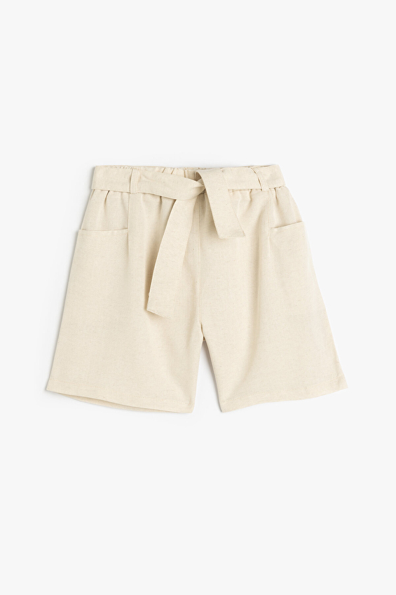 Koton Kız Çocuk Şort 5SKG40058AW Bej Koton Kız Çocuk Şort 5SKG40058AW Bej