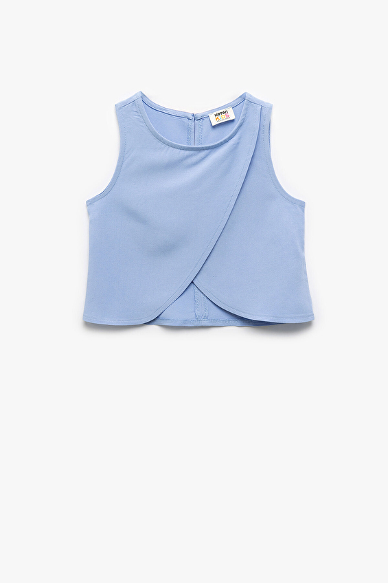 Koton Regular Fit Bisiklet Yaka Kız Çocuk Bluz 5SKG60014AW Mavi Koton Regular Fit Bisiklet Yaka Kız Çocuk Bluz 5SKG60014AW Mavi