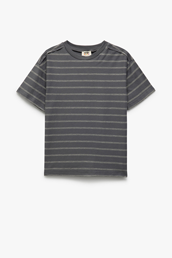 Koton Erkek Çocuk Tişört 5SKB10012TK Gri Koton Erkek Çocuk Tişört 5SKB10012TK Gri