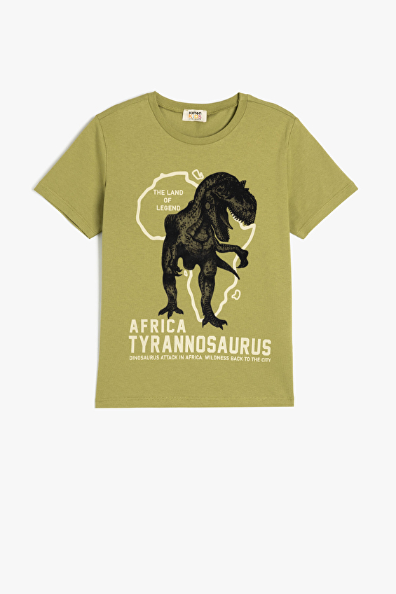 Koton Erkek Çocuk Tişört 5SKB10217TK Haki Koton Erkek Çocuk Tişört 5SKB10217TK Haki