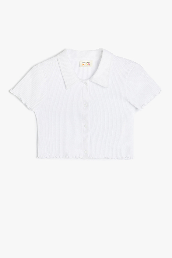 Koton Kız Çocuk Tişört 5SKG10054AK Beyaz Koton Kız Çocuk Tişört 5SKG10054AK Beyaz