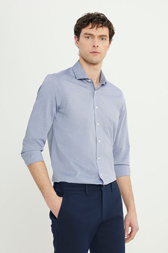 Altınyıldız Classics Slim Fit Düğmeli Yaka Uzun Kollu Erkek Gömlek ACE020252040 Lacivert Altınyıldız Classics Slim Fit Düğmeli Yaka Uzun Kollu Erkek Gömlek ACE020252040 Lacivert