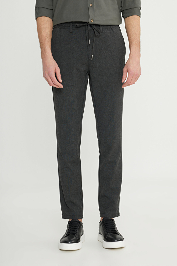 Altınyıldız Classics Slim Fit Beli Bağlamalı Erkek Pantolon ACE001252274 Antrasit Altınyıldız Classics Slim Fit Beli Bağlamalı Erkek Pantolon ACE001252274 Antrasit