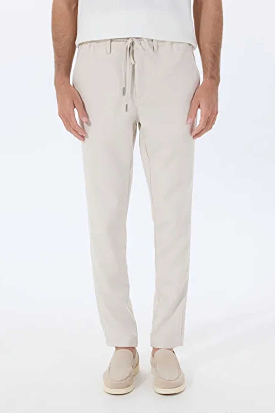 Altınyıldız Classics Slim Fit Beli Bağlamalı Erkek Pantolon ACE001252275 Taş Altınyıldız Classics Slim Fit Beli Bağlamalı Erkek Pantolon ACE001252275 Taş