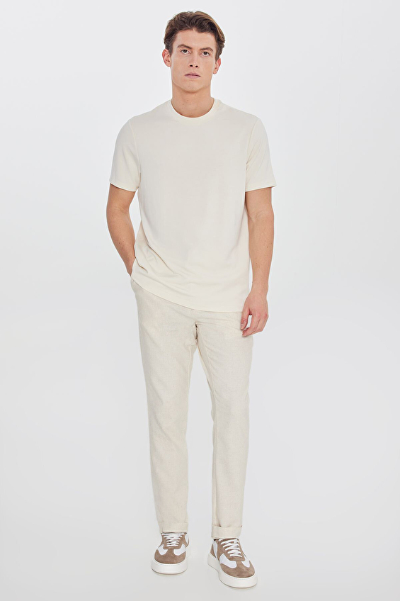 Altınyıldız Classics Slim Fit Beli Bağlamalı Erkek Pantolon ACE001252270 Bej Altınyıldız Classics Slim Fit Beli Bağlamalı Erkek Pantolon ACE001252270 Bej