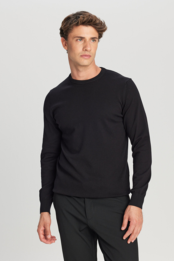 Altınyıldız Classics Standart Fit Erkek Triko ACE043261432 Siyah Altınyıldız Classics Standart Fit Erkek Triko ACE043261432 Siyah