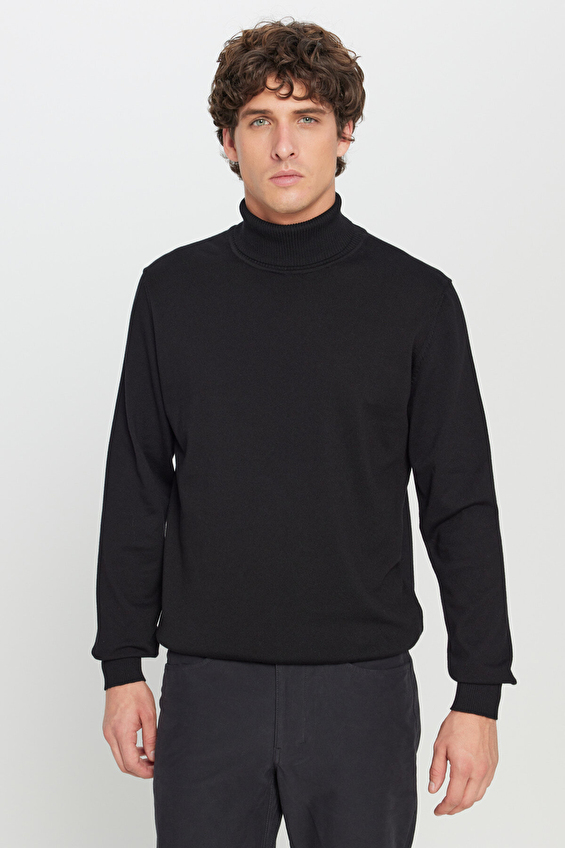 Altınyıldız Classics Standart Fit Erkek Triko ACE043261440 Siyah Altınyıldız Classics Standart Fit Erkek Triko ACE043261440 Siyah