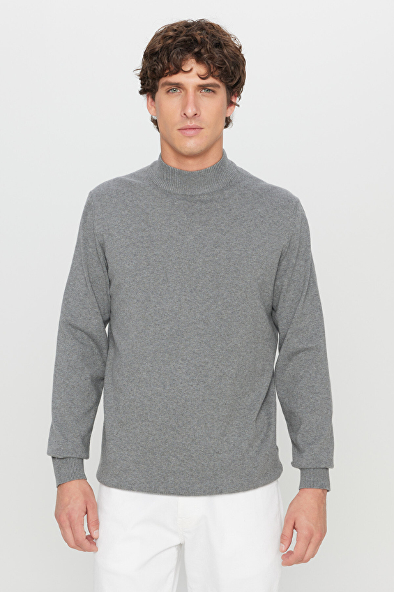 Altınyıldız Classics Standart Fit Erkek Triko ACE043261438 Gri melanj Altınyıldız Classics Standart Fit Erkek Triko ACE043261438 Gri melanj