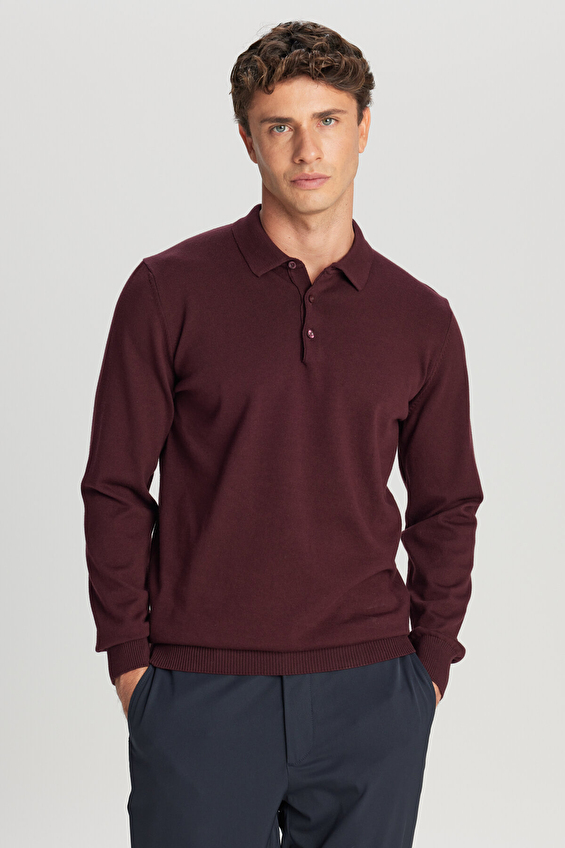 Altınyıldız Classics Standart Fit Erkek Triko ACE043261436 Bordo Altınyıldız Classics Standart Fit Erkek Triko ACE043261436 Bordo