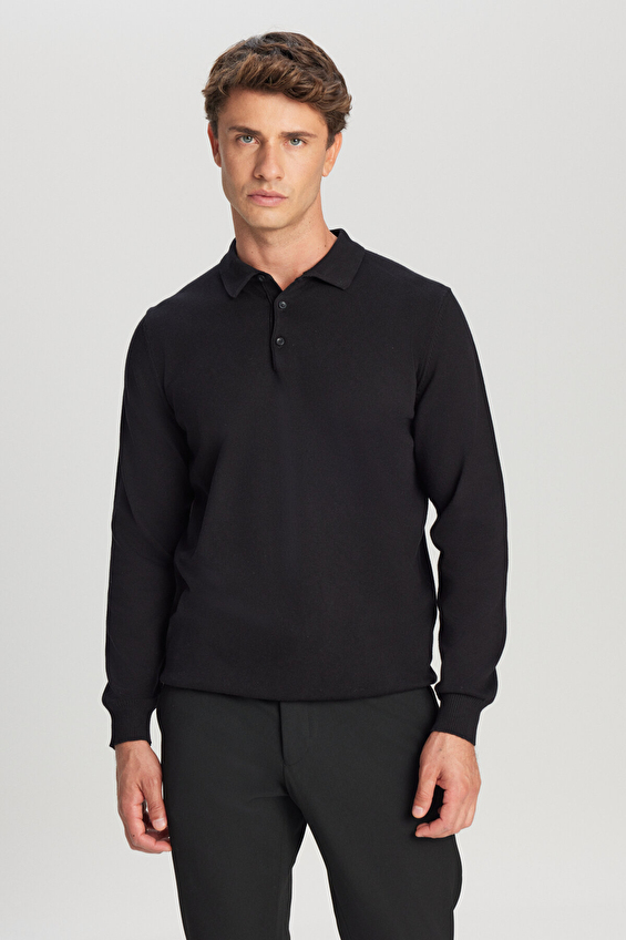 Altınyıldız Classics Standart Fit Erkek Triko ACE043261436 Siyah Altınyıldız Classics Standart Fit Erkek Triko ACE043261436 Siyah