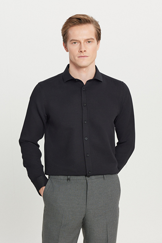 Altınyıldız Classics Slim Fit Erkek Gömlek ACE020261600 Siyah Altınyıldız Classics Slim Fit Erkek Gömlek ACE020261600 Siyah