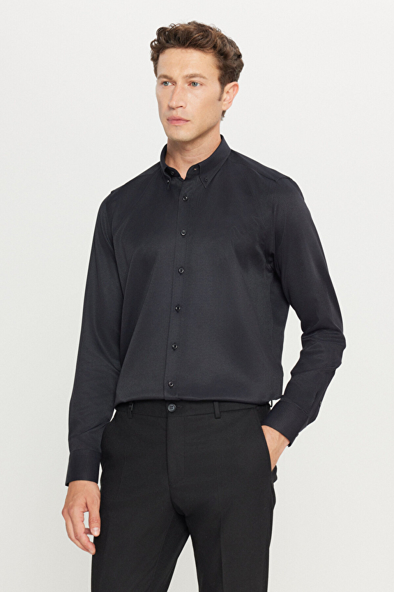 Altınyıldız Classics Slim Fit Erkek Gömlek ACE020261599 Siyah Altınyıldız Classics Slim Fit Erkek Gömlek ACE020261599 Siyah