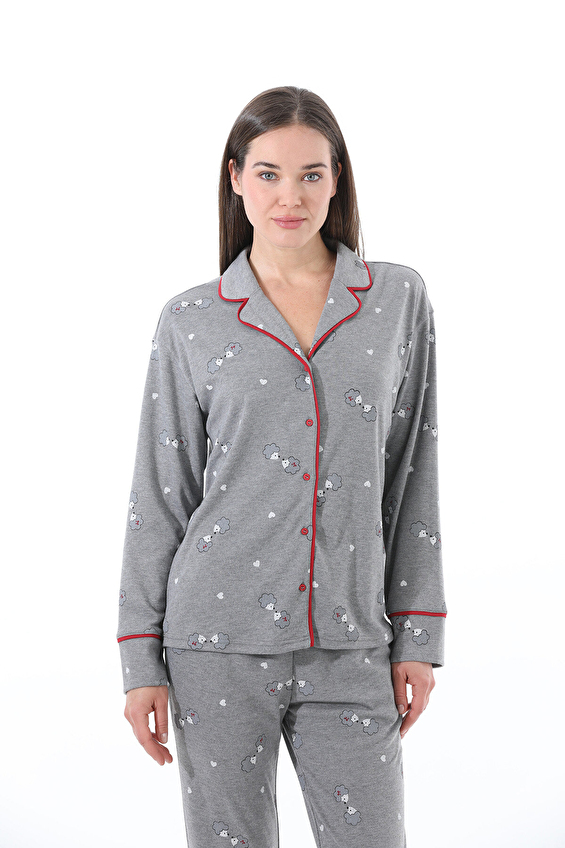 Hays Kadın Pijama Takımı 62165TKM Gri Hays Kadın Pijama Takımı 62165TKM Gri