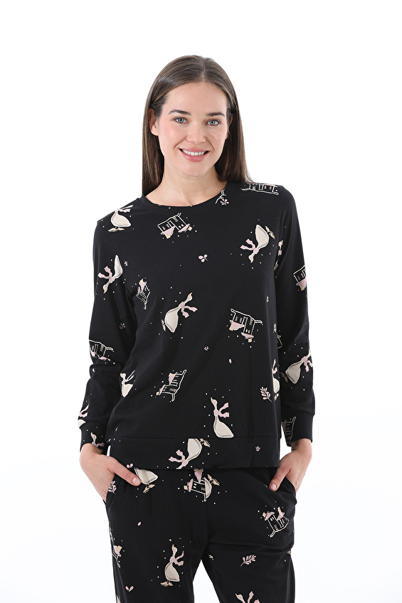 Hays Kadın Pijama Takımı 62210TKM BYZ Beyaz Hays Kadın Pijama Takımı 62210TKM BYZ Beyaz