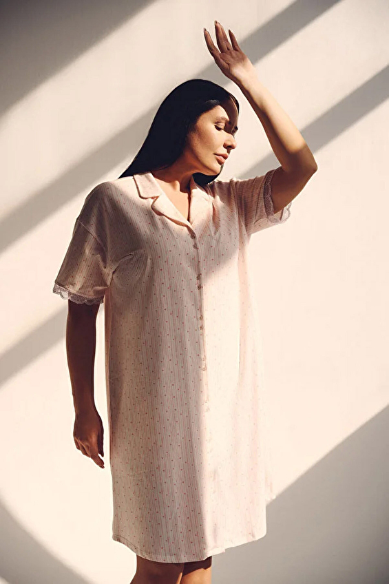 Hays Kadın Gecelik 70243GCL PMB Pembe Hays Kadın Gecelik 70243GCL PMB Pembe