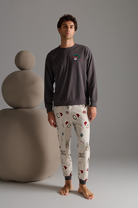 Hays Erkek Pijama Takımı 62312TKM KHV Kahverengi Hays Erkek Pijama Takımı 62312TKM KHV Kahverengi