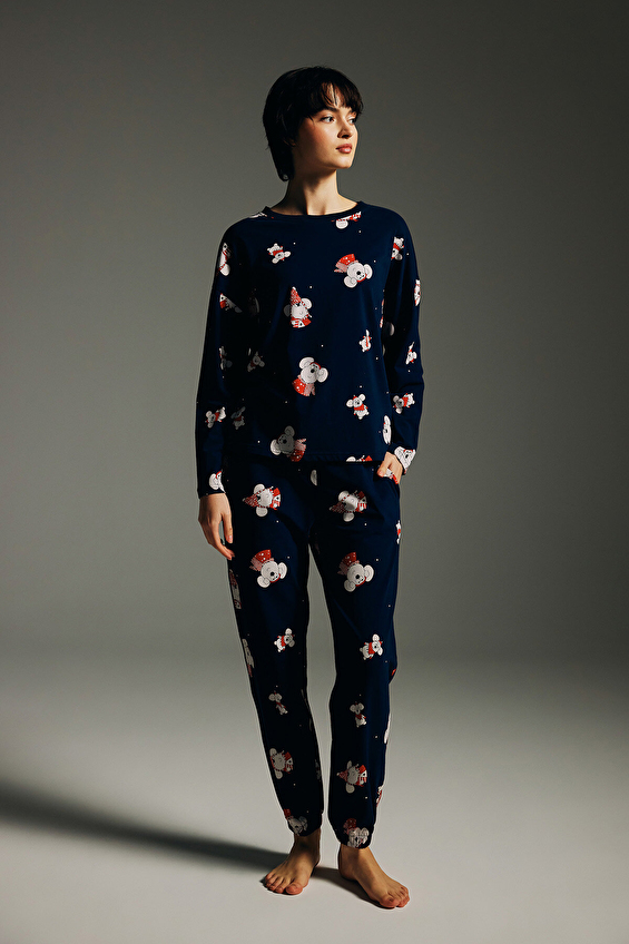 Hays Kadın Pijama Takımı 62122TKM LAC Lacivert Hays Kadın Pijama Takımı 62122TKM LAC Lacivert