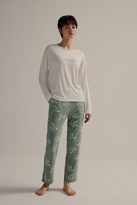 Hays Kadın Pijama Takımı 62214TKM Ekru Hays Kadın Pijama Takımı 62214TKM Ekru