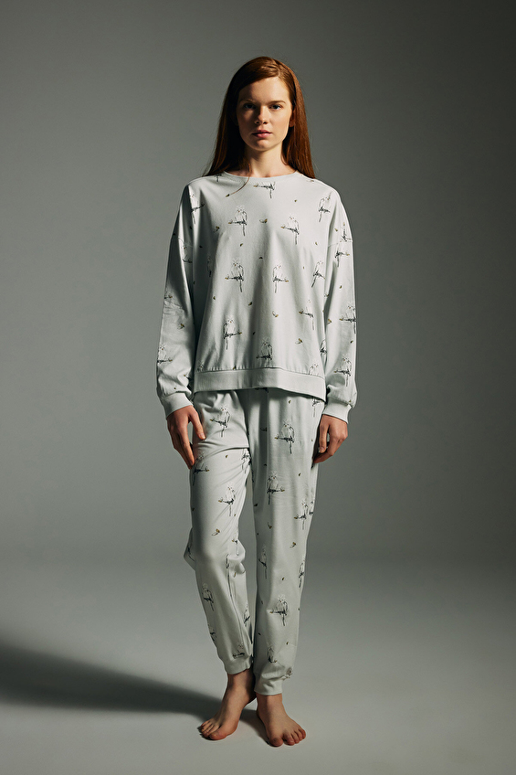 Hays Kadın Pijama Takımı 62245TKM Gri Hays Kadın Pijama Takımı 62245TKM Gri