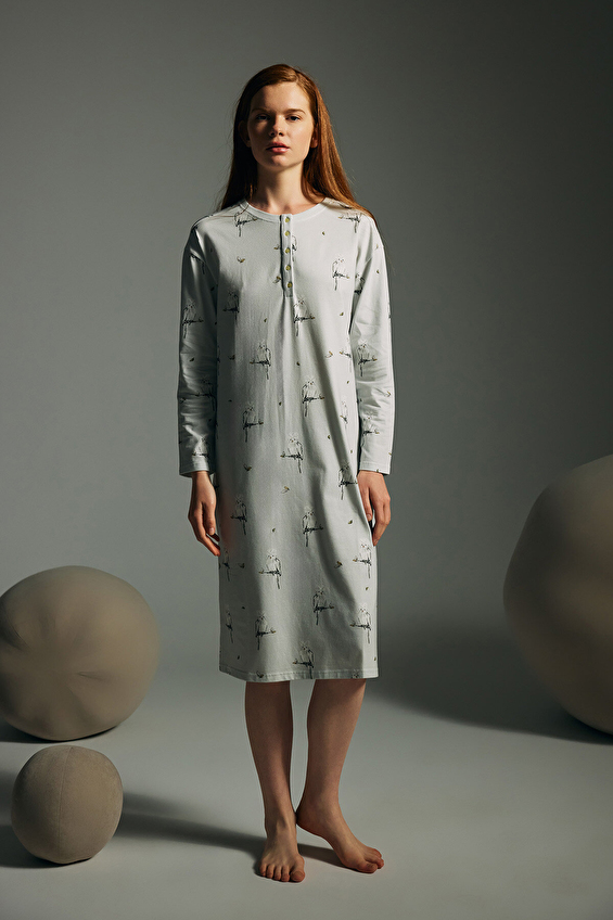 Hays Kadın Gecelik 62246GCL Gri Hays Kadın Gecelik 62246GCL Gri