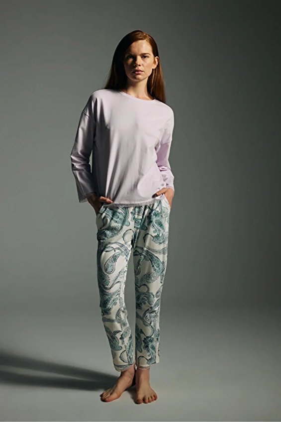 Hays Kadın Pijama Takımı 62147TKM Lila Hays Kadın Pijama Takımı 62147TKM Lila