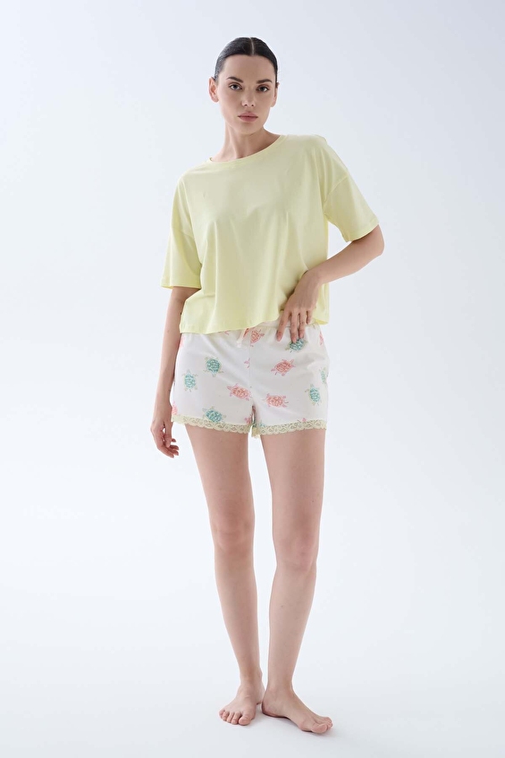 Hays Kadın Pijama Takımı 70132TKM SRI Sarı Hays Kadın Pijama Takımı 70132TKM SRI Sarı