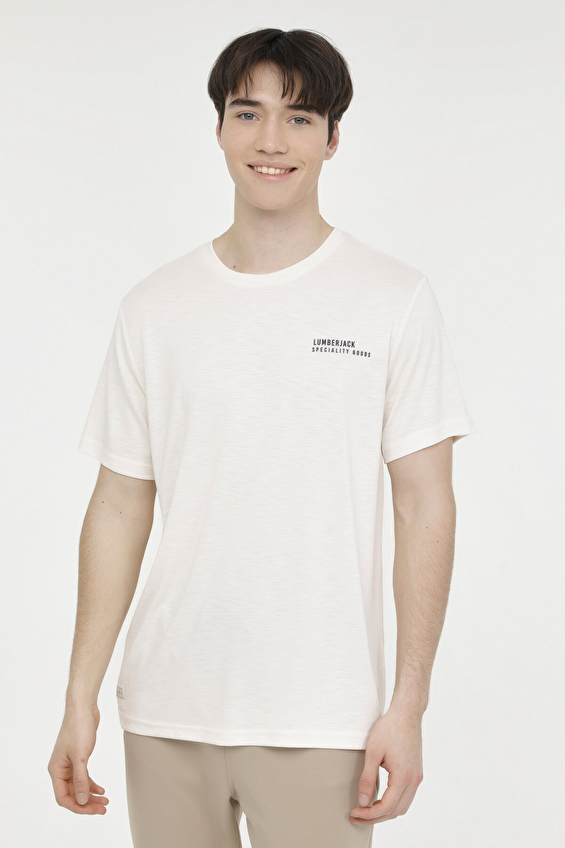 Lumberjack Regular Fit Bisiklet Yaka Italy Erkek Tişört RENATO 11ITL1019 Beyaz Lumberjack Regular Fit Bisiklet Yaka Italy Erkek Tişört RENATO 11ITL1019 Beyaz