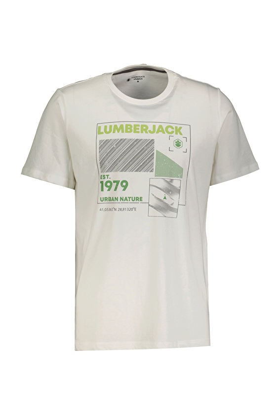 Lumberjack Urbanature Erkek Tişört JERRY 11URB1015 Beyaz Lumberjack Urbanature Erkek Tişört JERRY 11URB1015 Beyaz