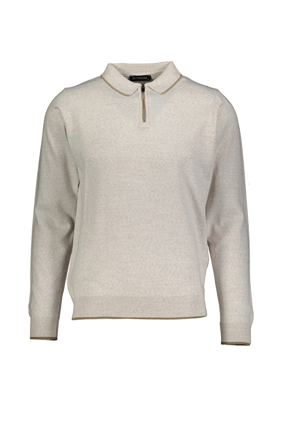 Diandor Regular Fit Erkek Triko 2425004 Bej Diandor Regular Fit Erkek Triko 2425004 Bej