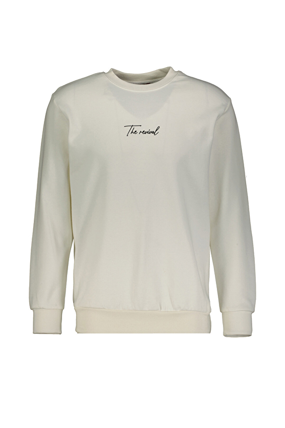 Diandor Regular Fit Erkek Sweatshirt 2425224 Ekru Diandor Regular Fit Erkek Sweatshirt 2425224 Ekru