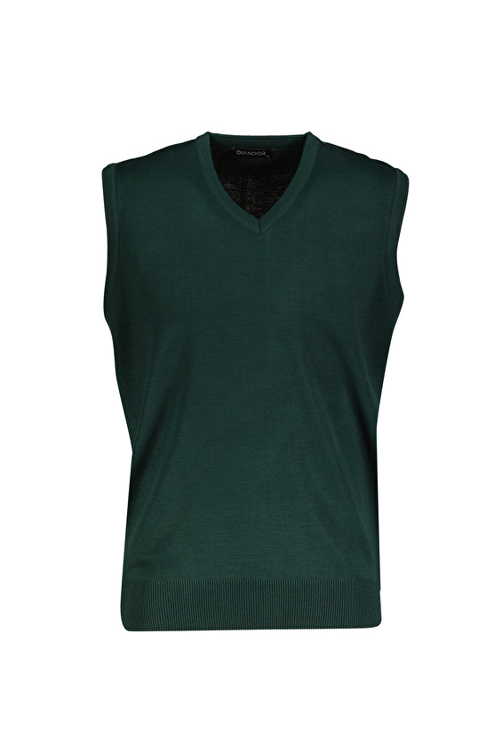 Diandor Regular Fit Erkek Triko 24256001 Yeşil Diandor Regular Fit Erkek Triko 24256001 Yeşil