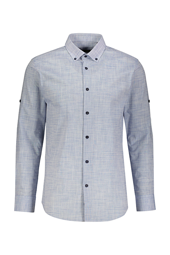 Diandor Regular Fit Uzun Kollu Erkek Gömlek 2512006 Mavi Diandor Regular Fit Uzun Kollu Erkek Gömlek 2512006 Mavi