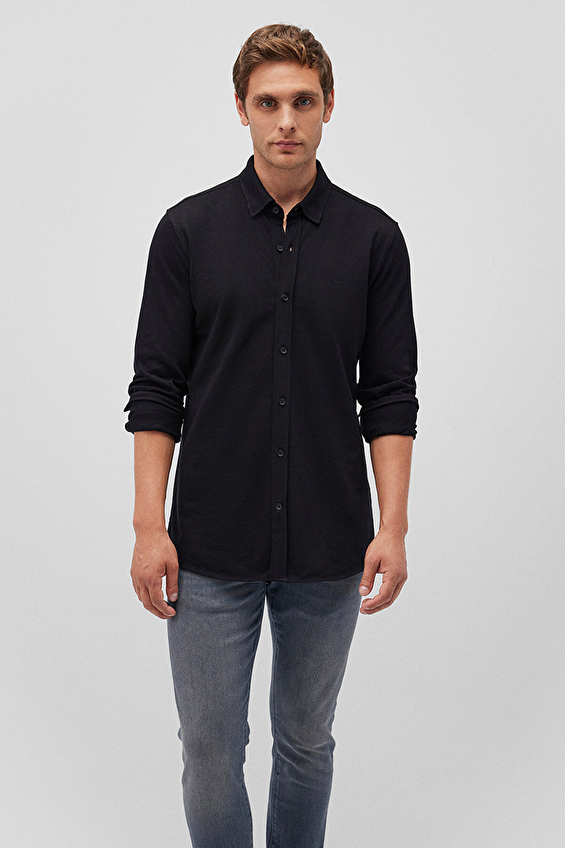 Mavi Erkek Gömlek M0211092 900 Siyah Mavi Erkek Gömlek M0211092 900 Siyah