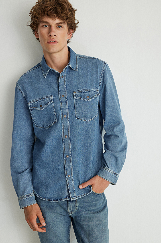 Mavi Erkek Kot Gömlek M0210909 87933 Mavi Mavi Erkek Kot Gömlek M0210909 87933 Mavi