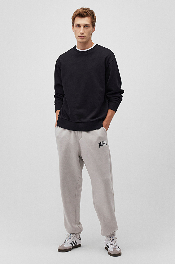 Mavi Lastikli Paça Loose Fit Normal Bel Erkek Eşofman Altı M0010207 70074 Gri Mavi Lastikli Paça Loose Fit Normal Bel Erkek Eşofman Altı M0010207 70074 Gri