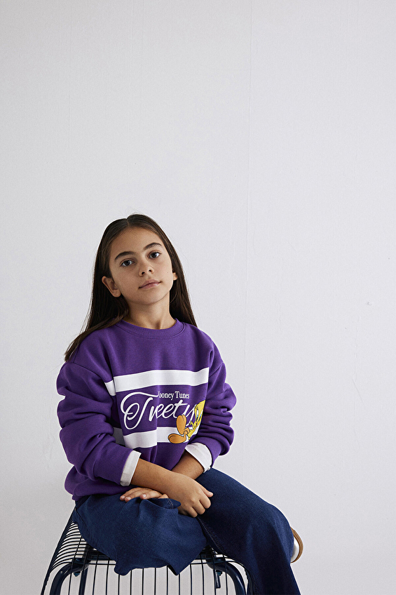 Mavi Kız Çocuk Sweatshirt M7S10073-70633 Mavi Kız Çocuk Sweatshirt M7S10073-70633