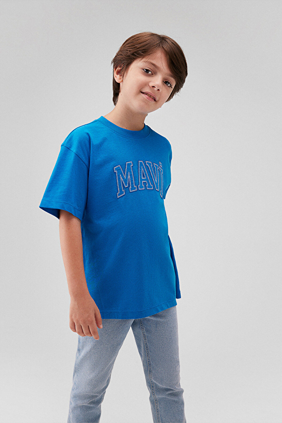 Mavi Erkek Çocuk Tişört M6610214 70914 Saks Mavi Erkek Çocuk Tişört M6610214 70914 Saks
