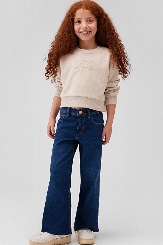 Mavi Kız Çocuk Kot Pantolon M7010036-88225 Mavi Kız Çocuk Kot Pantolon M7010036-88225