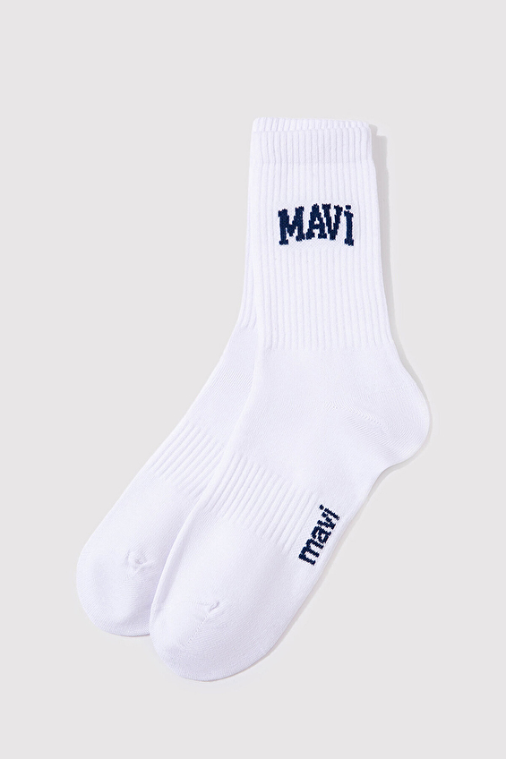 Mavi Erkek Soket Çorap M0911160 28613 BYZ Beyaz Mavi Erkek Soket Çorap M0911160 28613 BYZ Beyaz