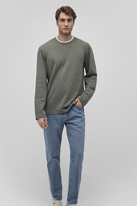 Mavi Erkek Sweatshirt M0612403 85485 Koyu yeşil Mavi Erkek Sweatshirt M0612403 85485 Koyu yeşil