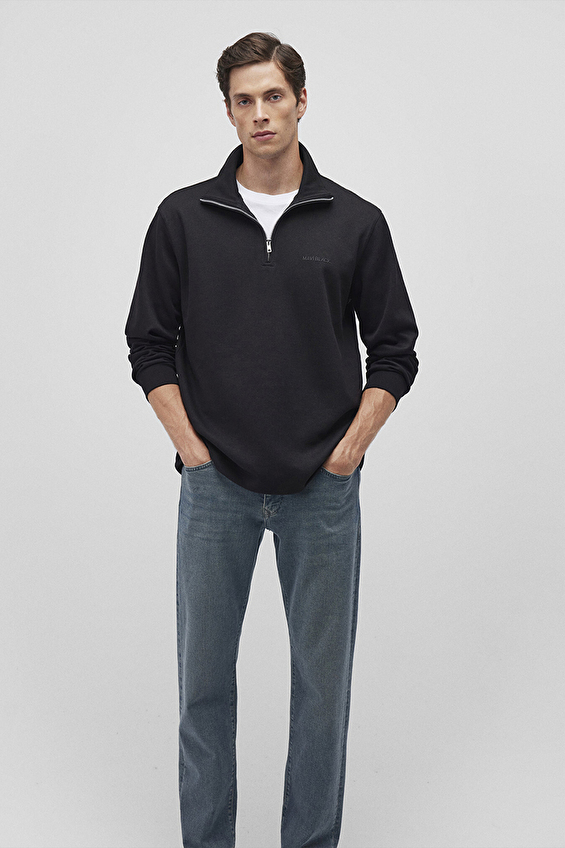 Mavi Erkek Sweatshirt M0S10252 900 Siyah Mavi Erkek Sweatshirt M0S10252 900 Siyah