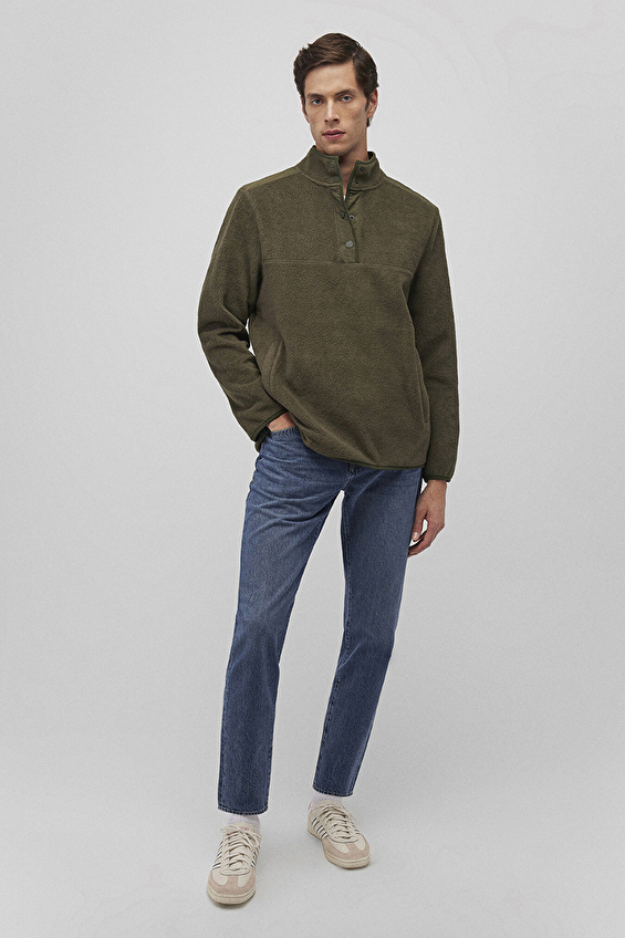 Mavi Erkek Sweatshirt M0S10249 71543 Haki Mavi Erkek Sweatshirt M0S10249 71543 Haki