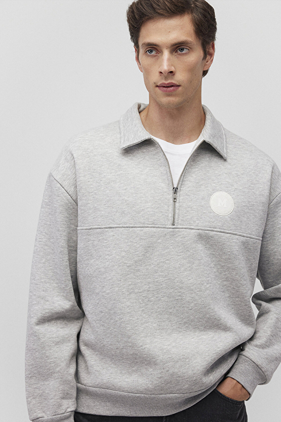 Mavi Erkek Sweatshirt M0S10256 80196 Açık gri Mavi Erkek Sweatshirt M0S10256 80196 Açık gri