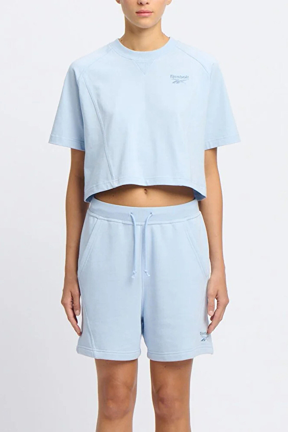 Reebok Regular Fit Kadın Tişört 100221442 Açık mavi Reebok Regular Fit Kadın Tişört 100221442 Açık mavi